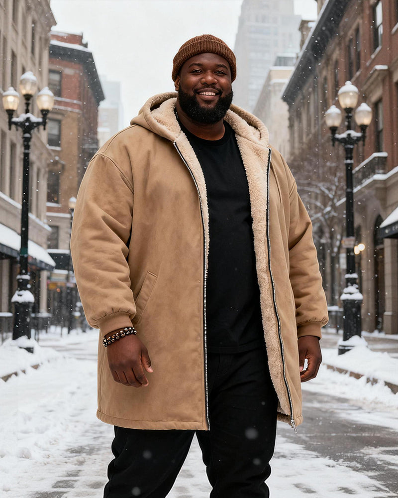 Big & Tall Solid Color Hoodie for big men view 3