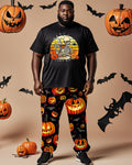 Big & Tall Graphic Skull T-Shirt Pants Set for big men view 1