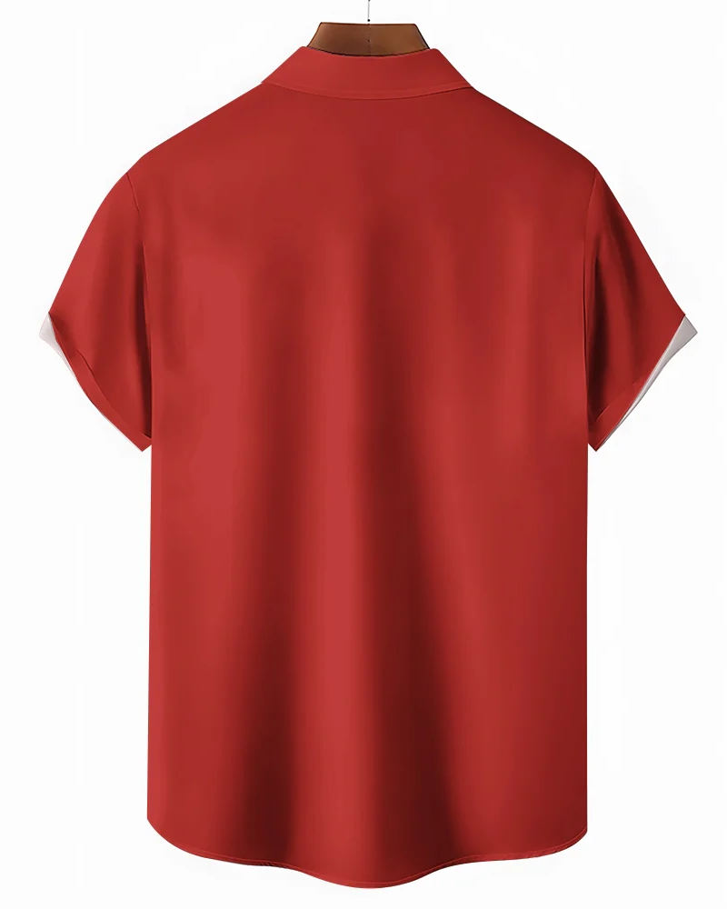Big & Tall Hawaiian T-Shirt Shorts Set for big men view 3
