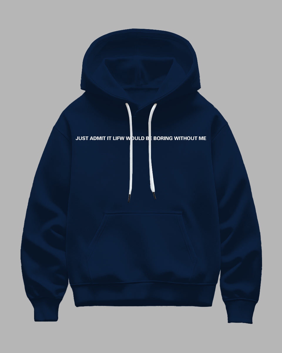 Big & Tall Blue Navy Graphic Hoodie for big men