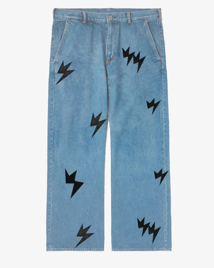 Big & Tall Denim Graphic Streetwear Jeans for big men view 2