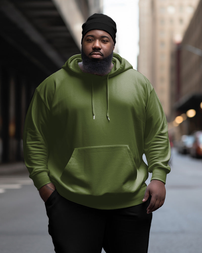 Big & Tall Solid Color Hoodie for big men view 9