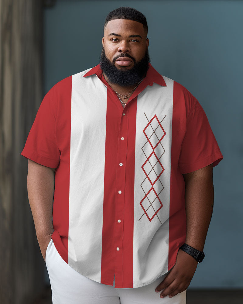 Big & Tall Hawaiian Short Sleeve Shirt for big men view 2