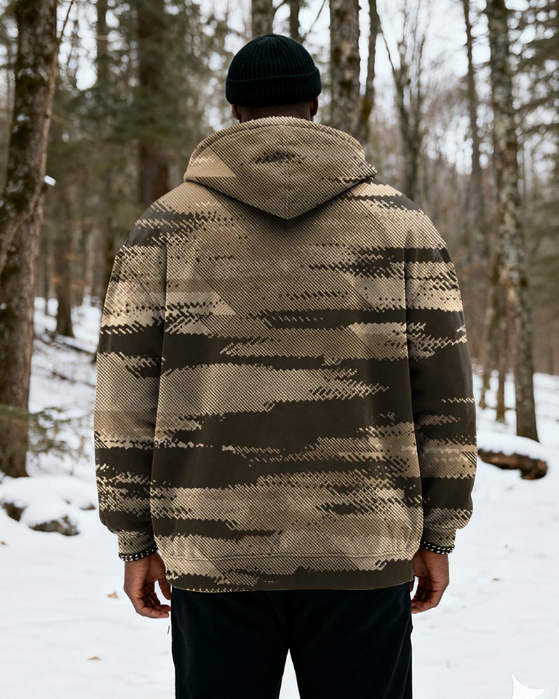 Big & Tall Graphic Camouflage Hoodie for big men view 3