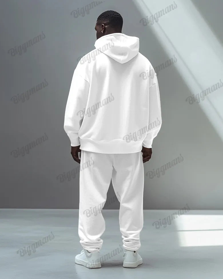 Big & Tall Graphic Hoodie Sweatpants Set for big men view 4