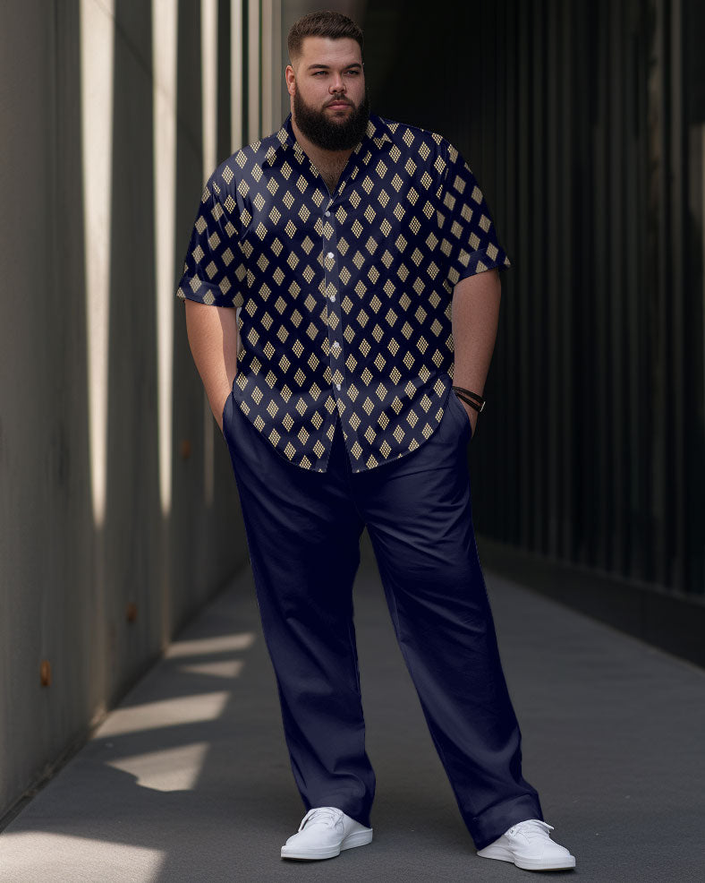 Big & Tall Graphic Business Casual Jeans for big men view 1