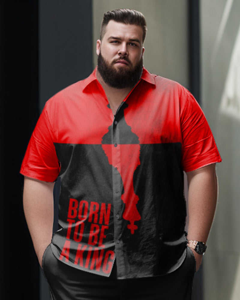 Big & Tall Graphic T-Shirt Pants Set for big men view 2