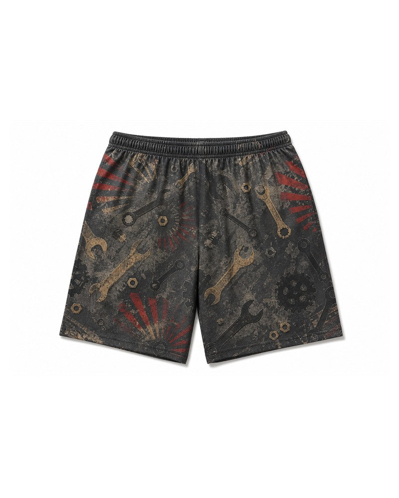 Big & Tall Graphic T-Shirt Shorts Set for big men view 3