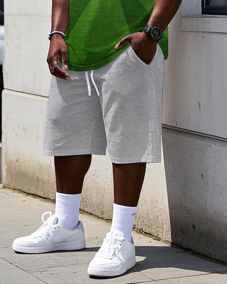 Big & Tall Graphic Athletic Two-piece Set for big men view 3