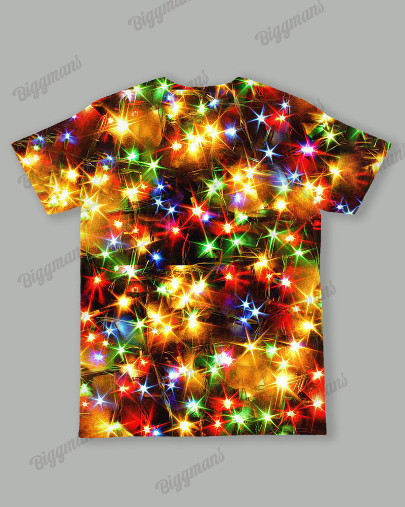 Big & Tall Graphic T-Shirt Shorts Set for big men view 4