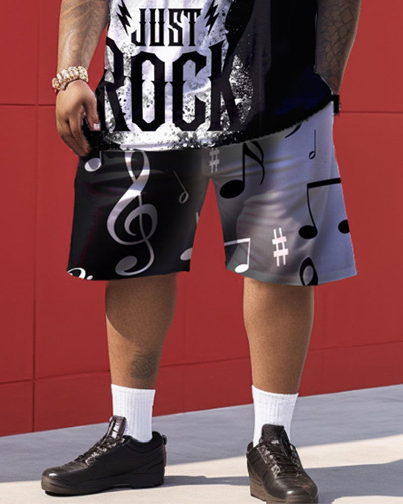 Big & Tall Graphic Two-piece Set for big men view 3