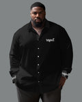 Big & Tall Streetwear Long Sleeve Shirt for big men