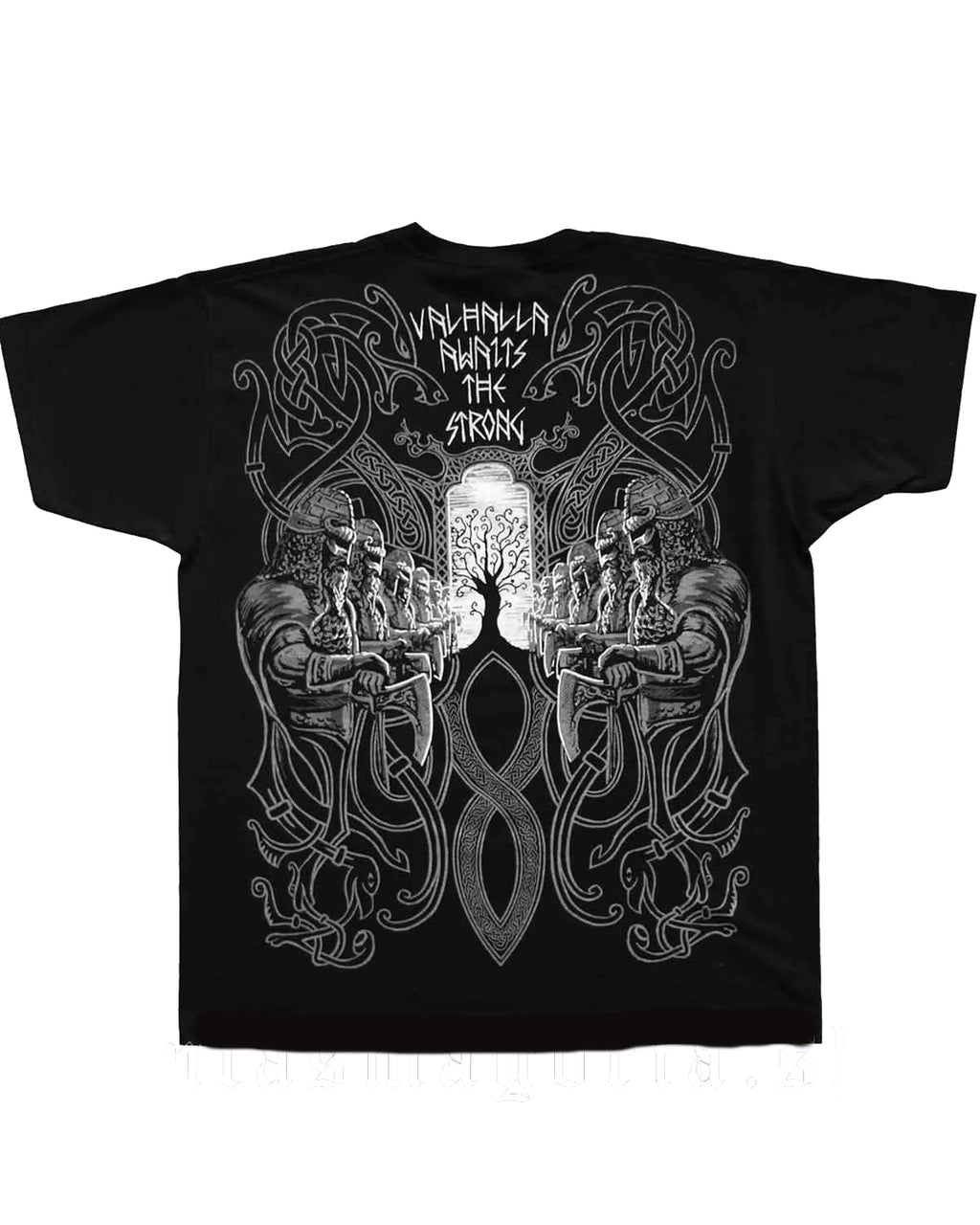 Big & Tall Black Streetwear T-Shirt for big men view 2