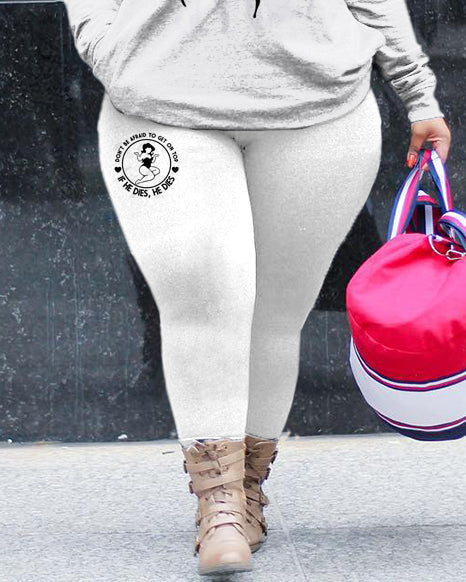 Big & Tall Graphic Hoodie Sweatpants Set for big men view 3