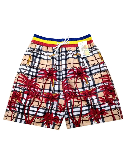 Big & Tall Hawaiian Gradient Shorts for big men