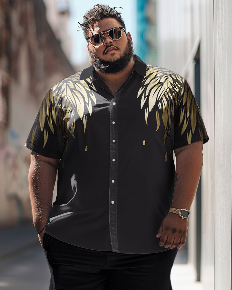 Big & Tall Business Casual Short Sleeve Shirt for big men