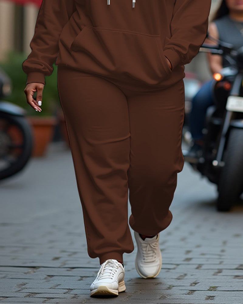 Big & Tall Graphic Hoodie Sweatpants Set for big men view 4
