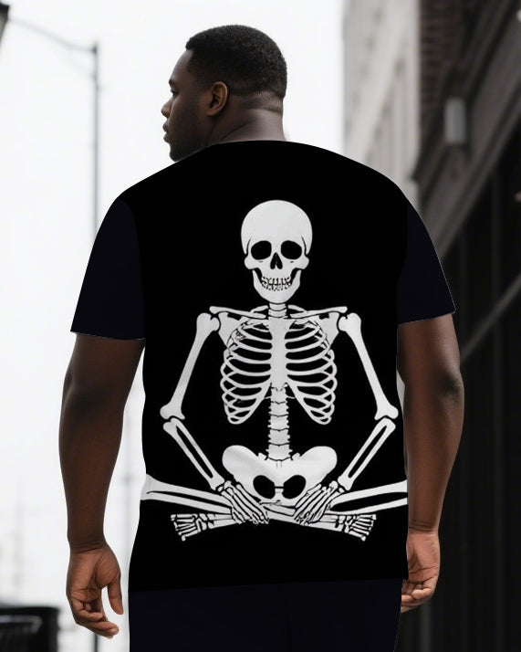 Big & Tall Skull Two-piece Set for big men view 2