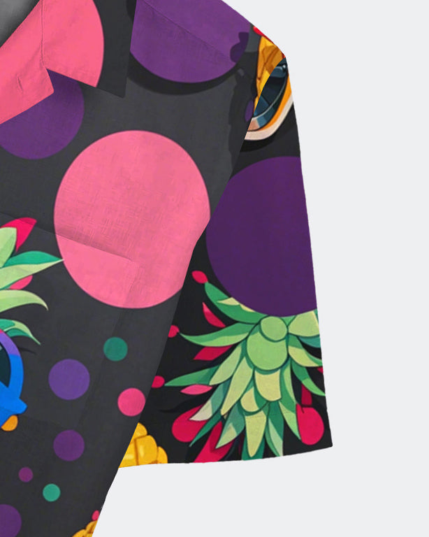 Big & Tall Geometric Graphic Short Sleeve Shirt for big men view 5