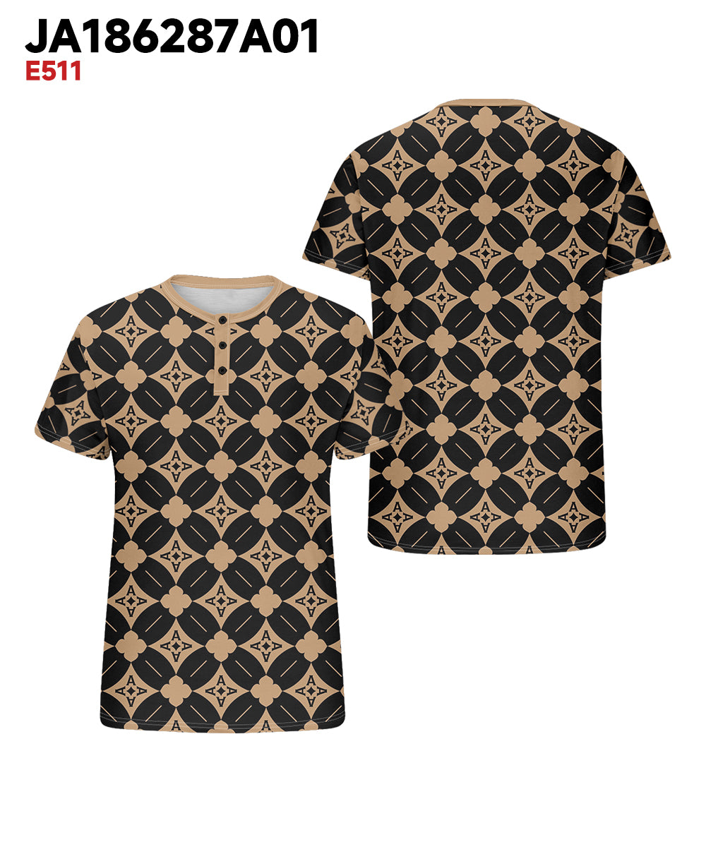 Big & Tall Geometric Graphic T-Shirt for big men view 3