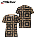 Big & Tall Geometric Graphic T-Shirt for big men view 3