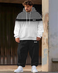 Big & Tall Gradient Streetwear Hoodie Sweatpants Set for big men view 1