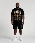 Big & Tall Graphic T-Shirt Shorts Set for big men view 1