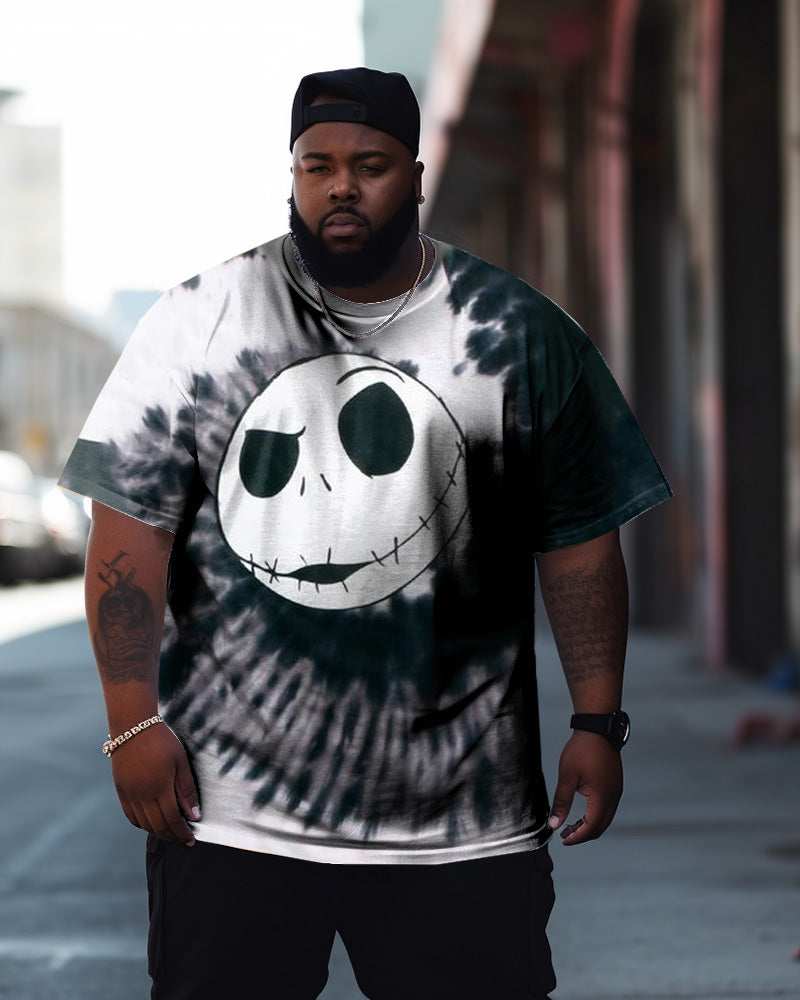 Big & Tall Graffiti Streetwear Skull T-Shirt for big men