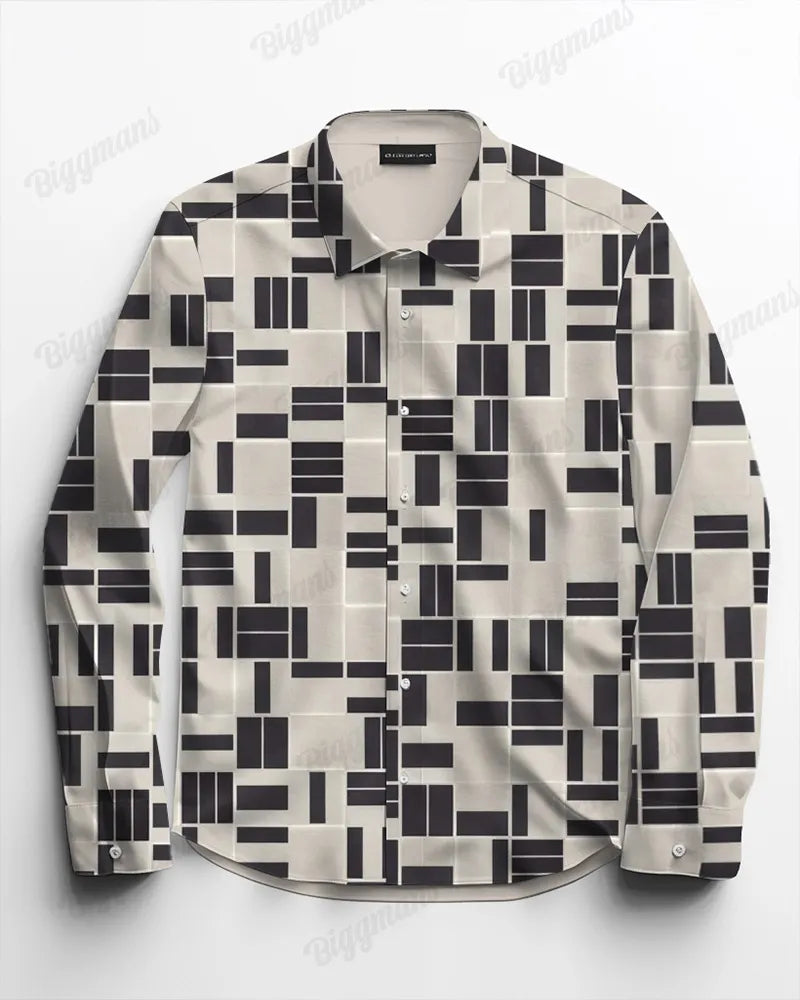 Big & Tall Geometric Two-piece Set for big men view 3