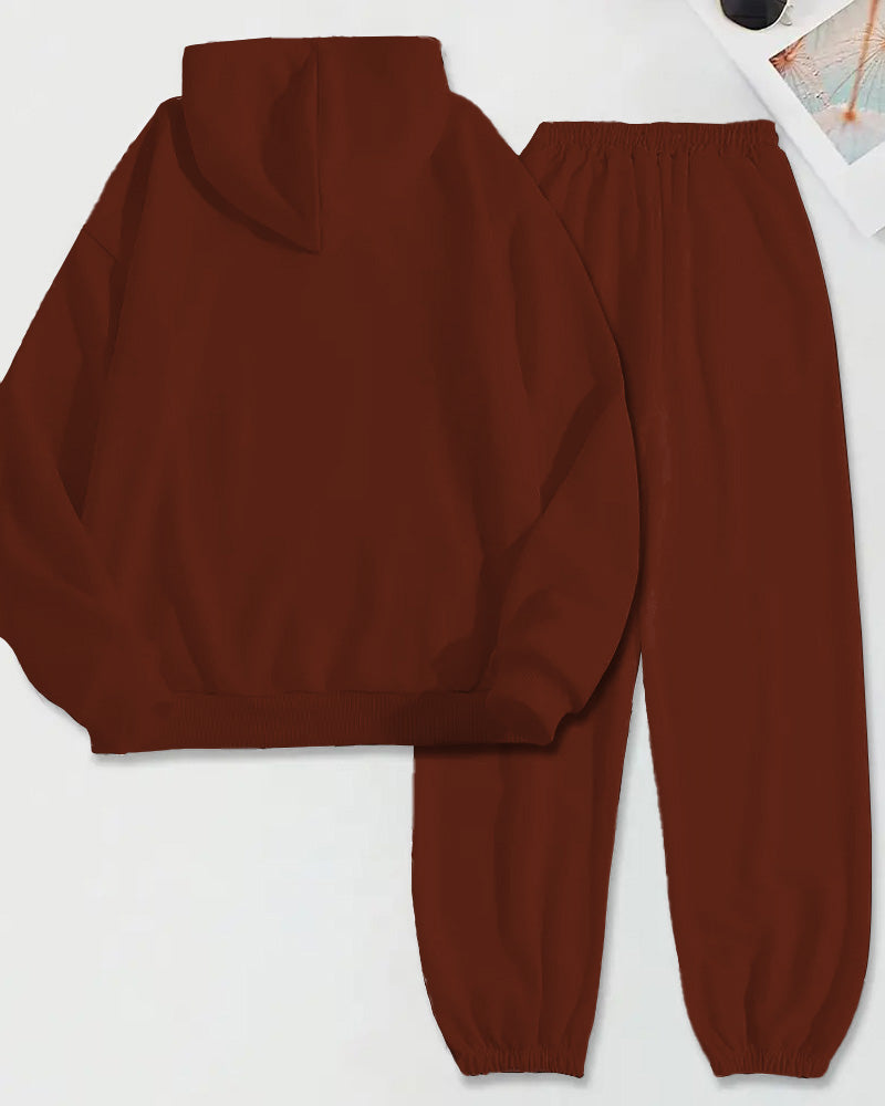 Big & Tall Graphic Hoodie Sweatpants Set for big men view 2