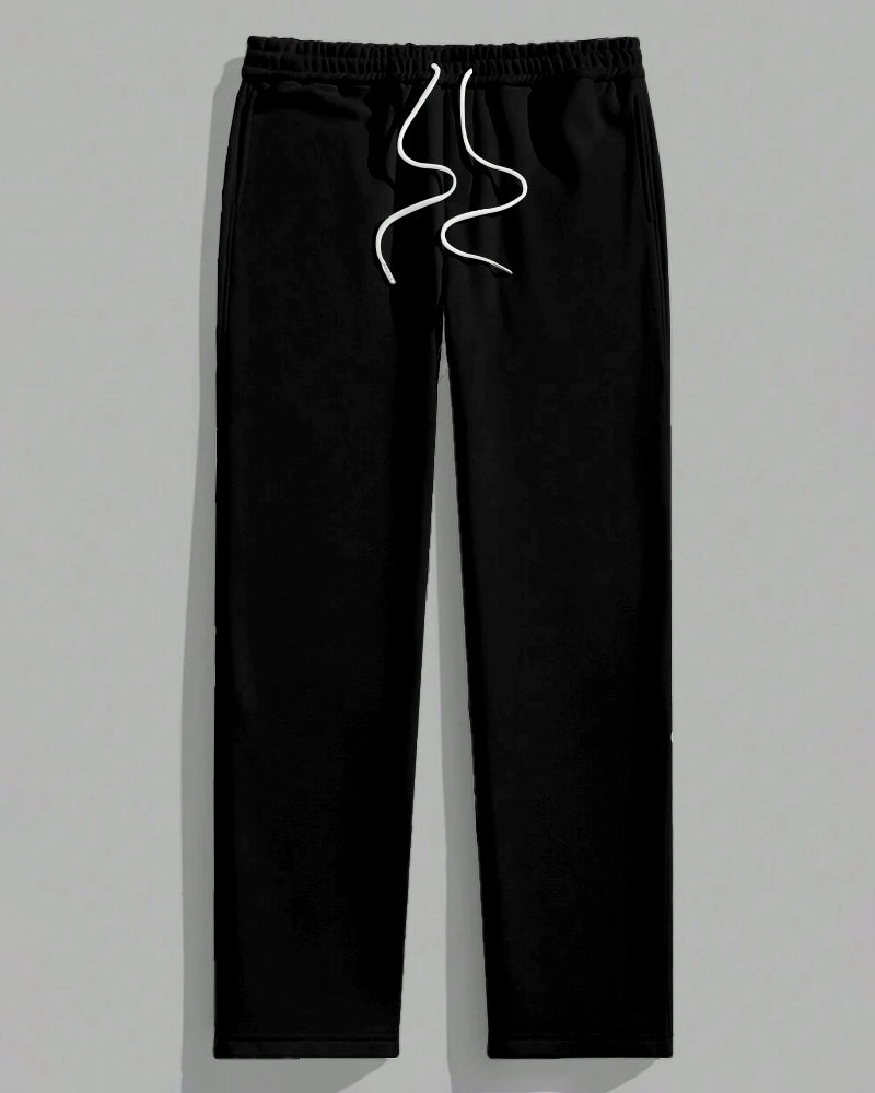 Big & Tall Colorblock Graphic T-Shirt Pants Set for big men view 4