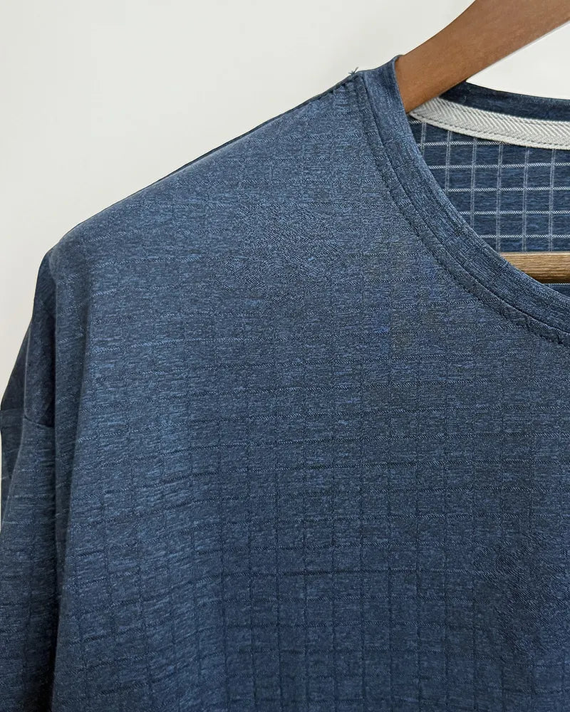 Big & Tall Blue Streetwear T-Shirt for big men view 5