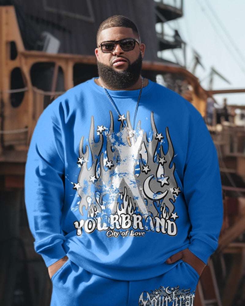 Big & Tall Streetwear Two-piece Set for big men view 2