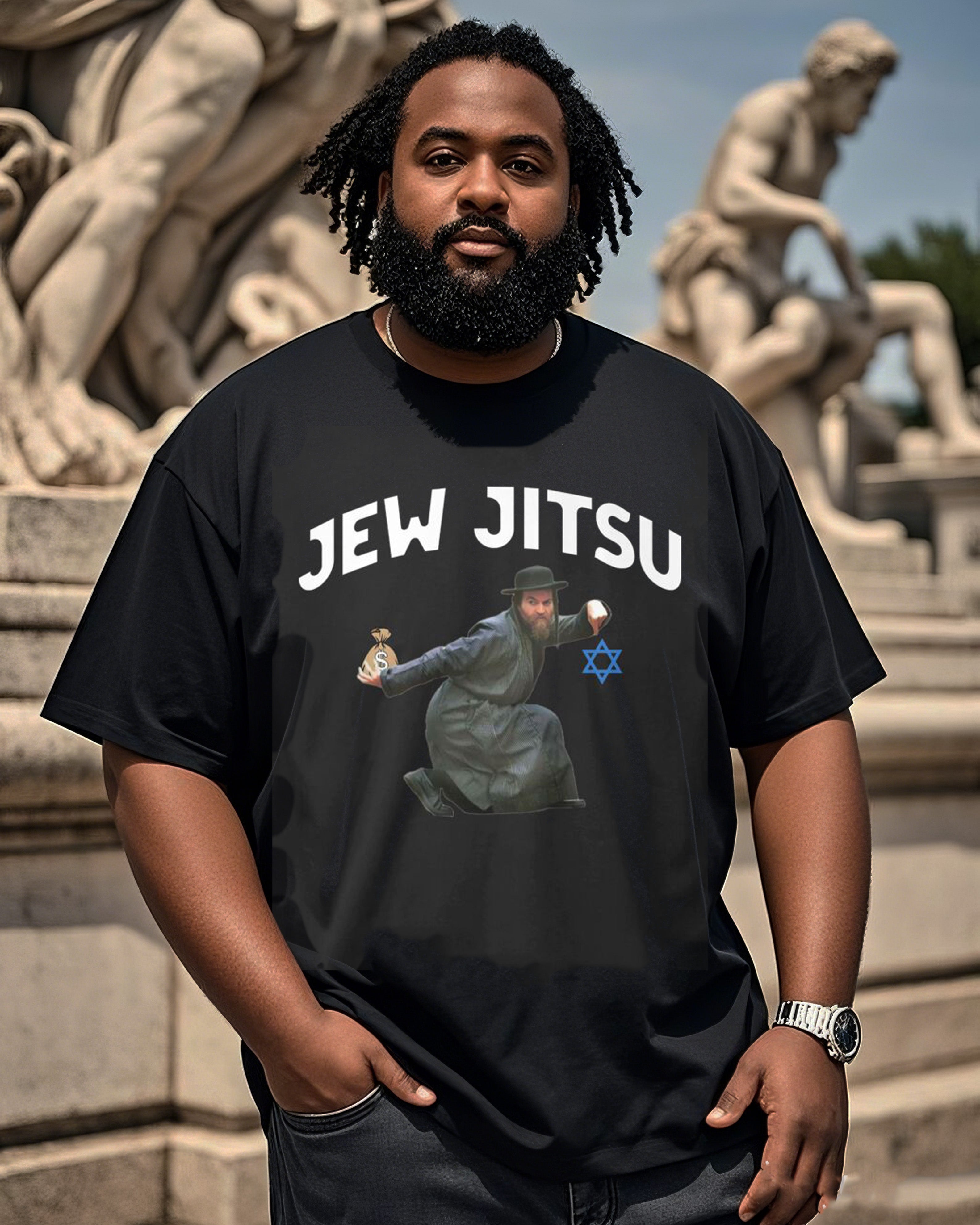 Big & Tall Streetwear T-Shirt for big men