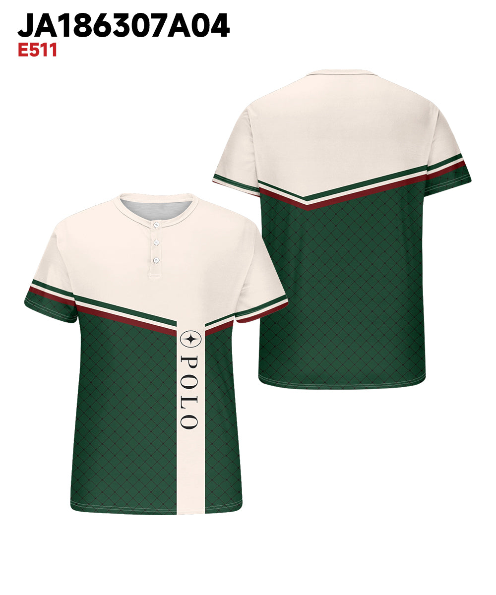 Big & Tall Green Striped Graphic T-Shirt for big men view 3