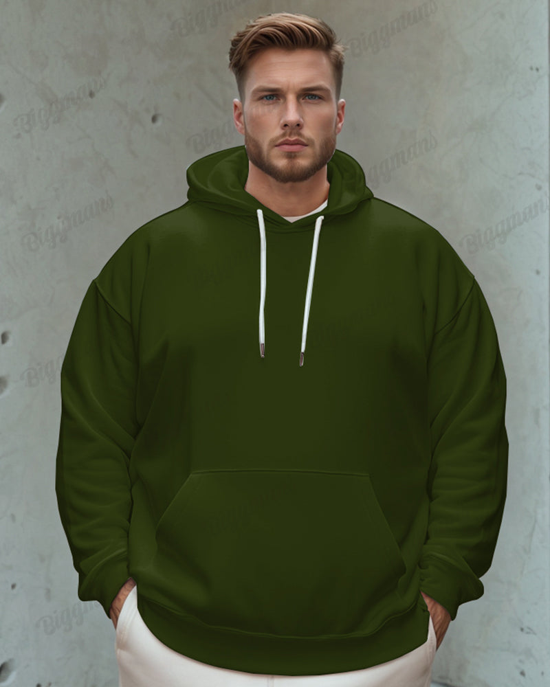 Big & Tall Solid Color Hoodie for big men view 1