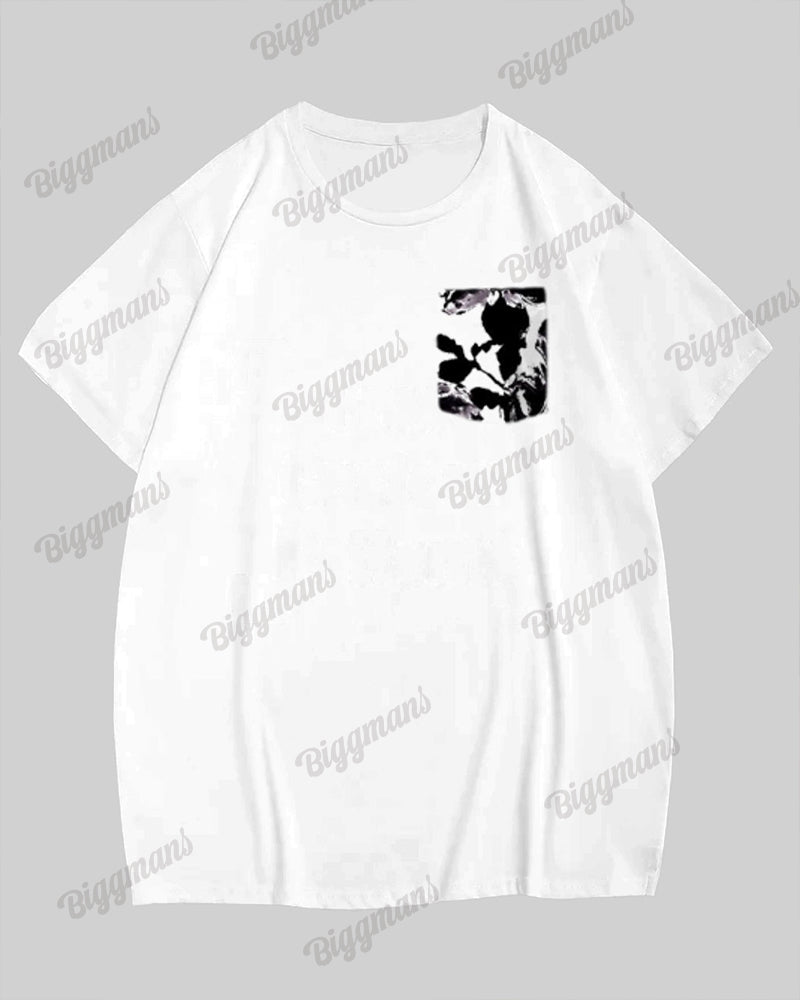 Big & Tall Floral T-Shirt Pants Set for big men view 4