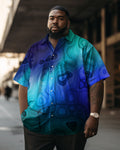 Big & Tall Plaid Two-piece Set for big men