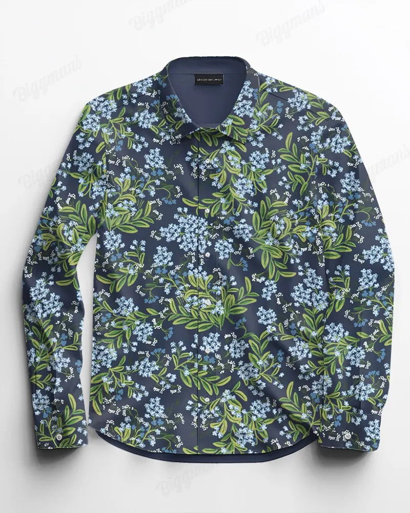 Big & Tall Graphic Long Sleeve Shirt for big men view 2