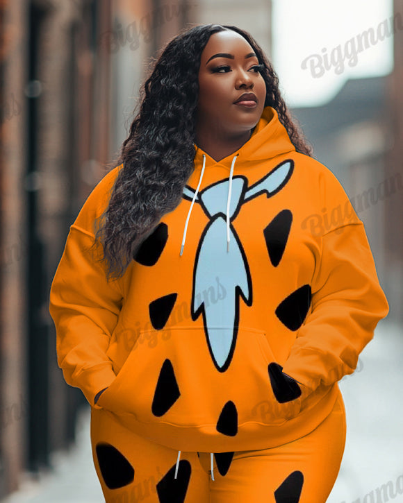 Big & Tall Graphic Hoodie Sweatpants Set for big men view 2