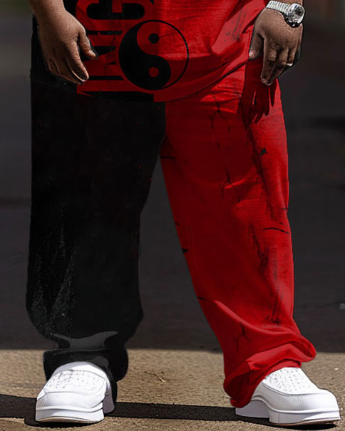 Big & Tall Streetwear Two-piece Set for big men view 3