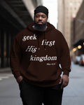 Big & Tall Graphic Streetwear Hoodie for big men