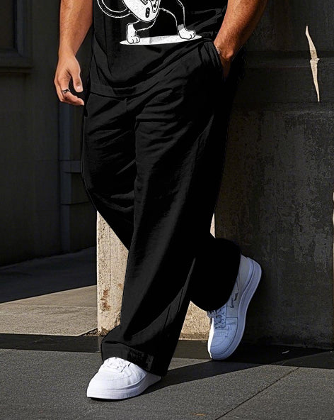 Big & Tall Streetwear Vest Pants Set for big men view 3