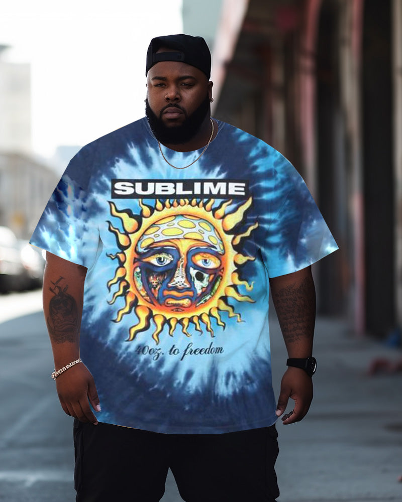 Big & Tall Graffiti Streetwear T-Shirt for big men