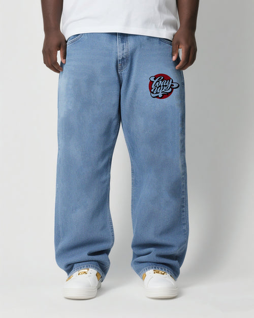 Big & Tall Denim Graffiti Jeans for big men