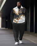 Big & Tall Graphic T-Shirt Pants Set for big men view 1