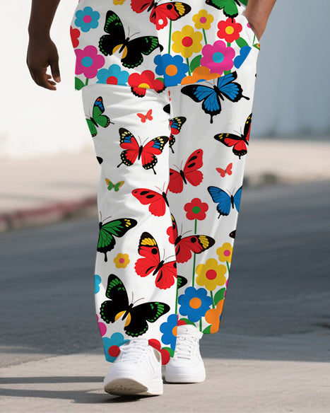 Big & Tall Streetwear T-Shirt Pants Set for big men view 3