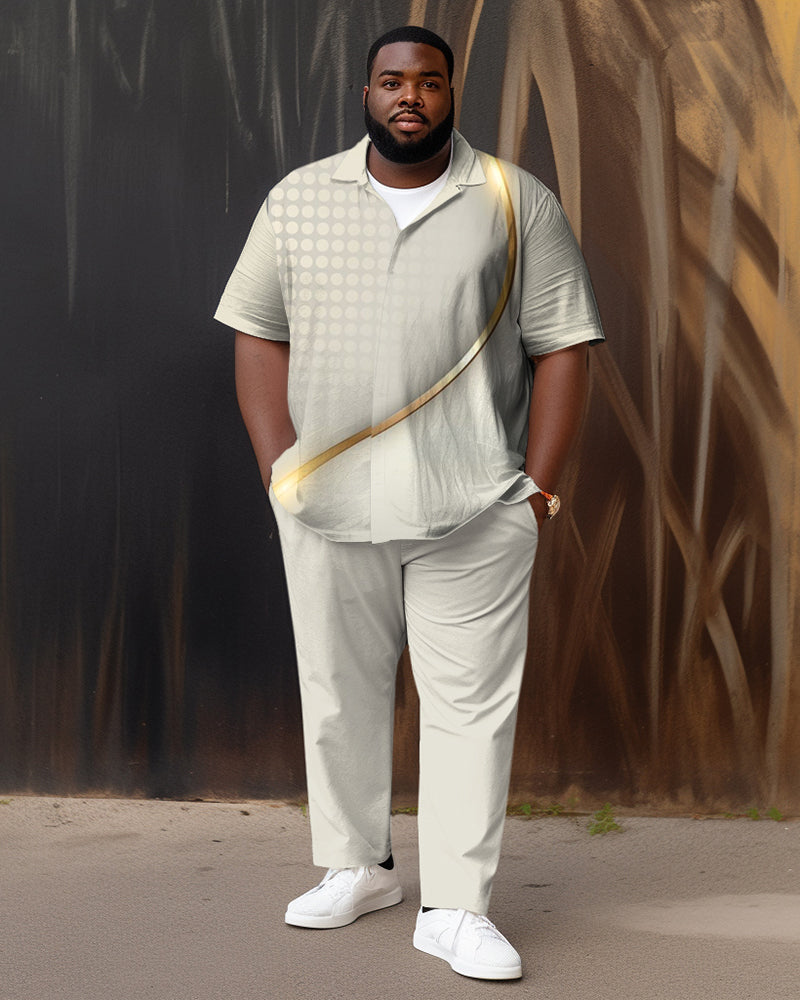 Big & Tall Gradient T-Shirt Pants Set for big men view 1