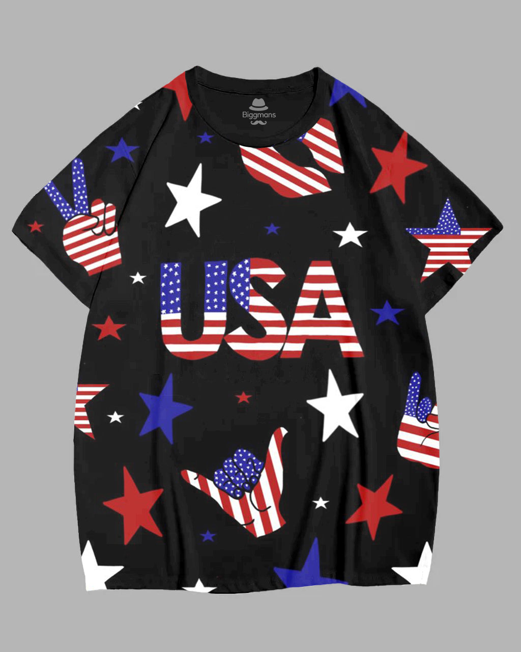 Big & Tall Striped Graphic T-Shirt for big men view 2