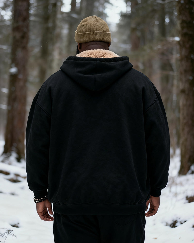 Big & Tall Solid Color Hoodie for big men view 10